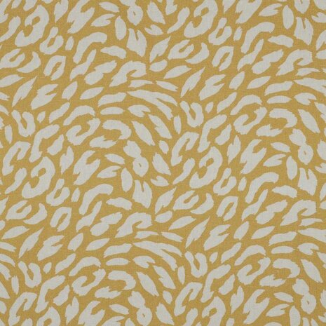 Verhees 04738.001 LINEN VISCOSE ANIMAL YELLOW 70%VI/30%LI